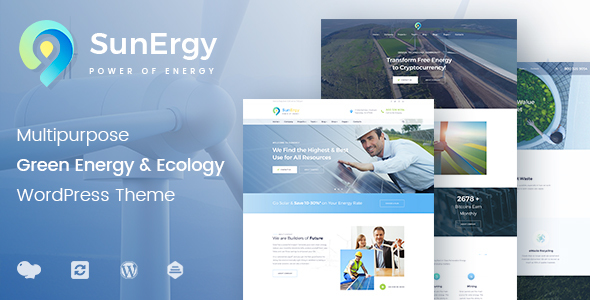 Sunergy - Wind & Solar Green Energy WordPress Theme