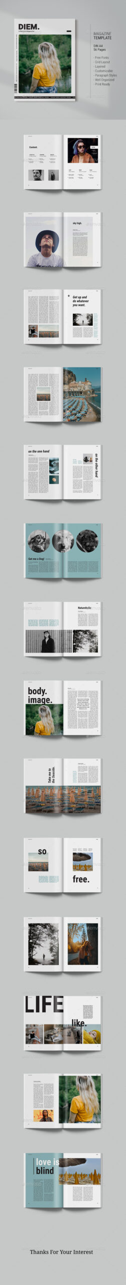 Magazine Template | Diem