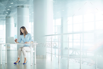 Woman at work stock photo NULLED