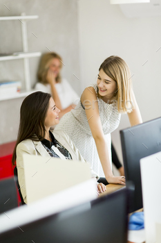 Young women in the office