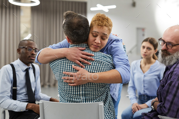 Compassion in Support Group stock photo NULLED
