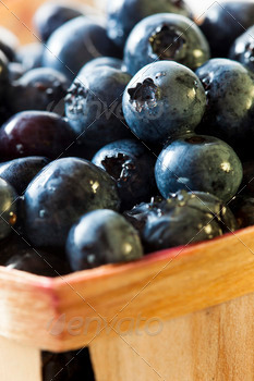 Group of Organic Blueberries stock photo NULLED