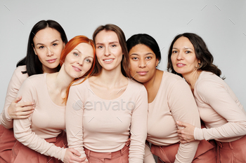 International womens friendship stock photo NULLED