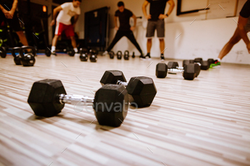 Crossfit group training stock photo NULLED