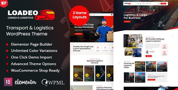 Loadeo - Transport & Logistics WordPress Theme