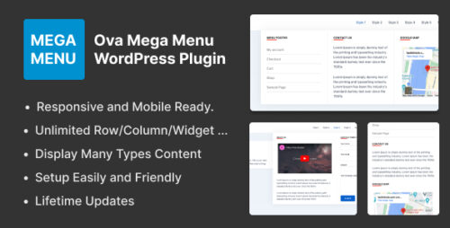 Ova Mega Menu WordPress Plugin