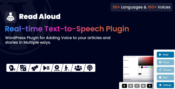 Read Aloud Plugin Real-Time Text-to-Speech for WordPress NULLED
