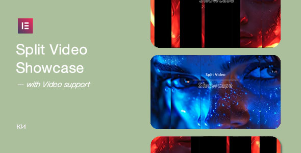 Split Video Showcase for Elementor NULLED