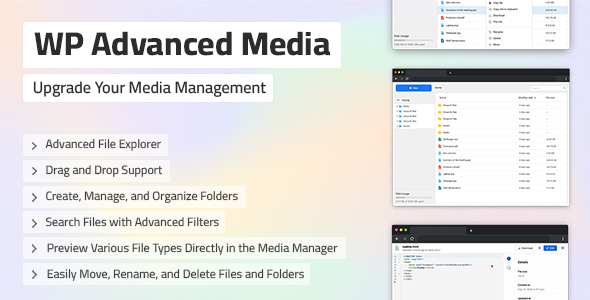 WP Advanced Media - Powerful File Management for WordPress NULLED